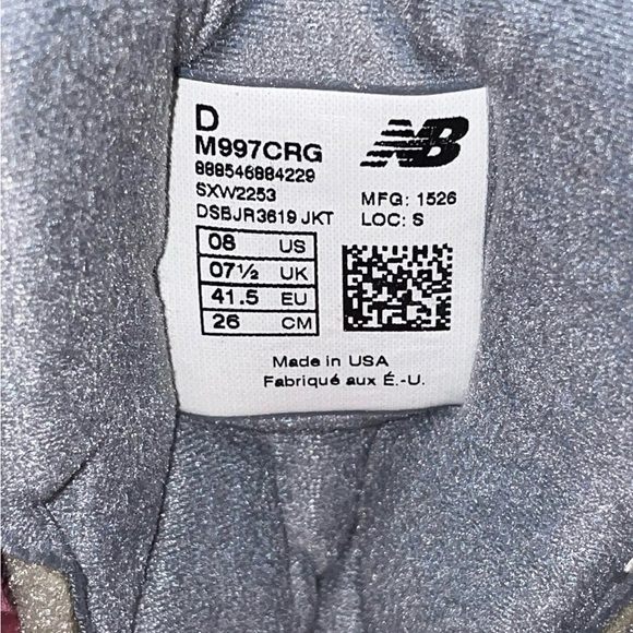 New Balance 997 Burgundy - Size 8 - Picture 13 of 13